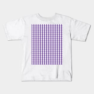 Southern Purple Gingham Kids T-Shirt